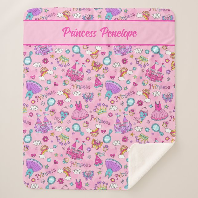 Couverture Sherpa Fairytale Princess  (Devant)