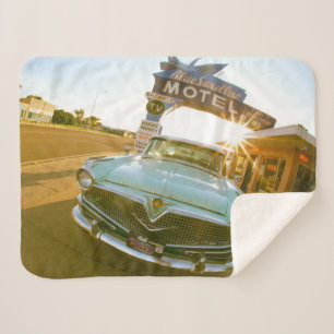 Couverture Sherpa Fameux motel Blue Swallow sur la route 66