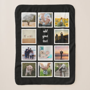 Couverture Sherpa Famille personnalisée 11 Photo Collage personnalis