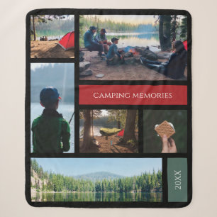 Couverture Sherpa Famille Voyage Camping Souvenirs photo