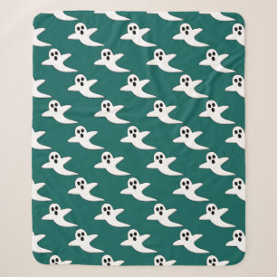 Couverture Sherpa Fantôme mignon