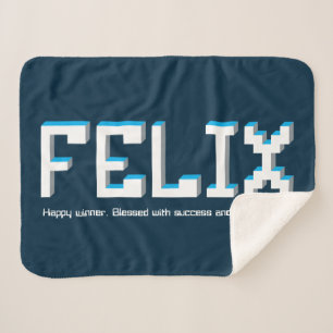Couverture Sherpa Felix boys nom et signification pixels jeux de tex