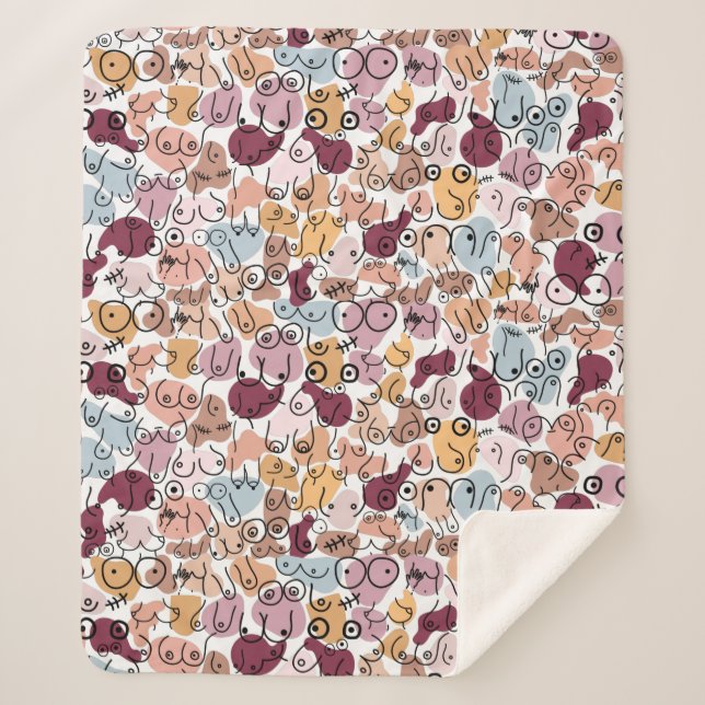 Couverture Sherpa féministe de fu rose (Devant)