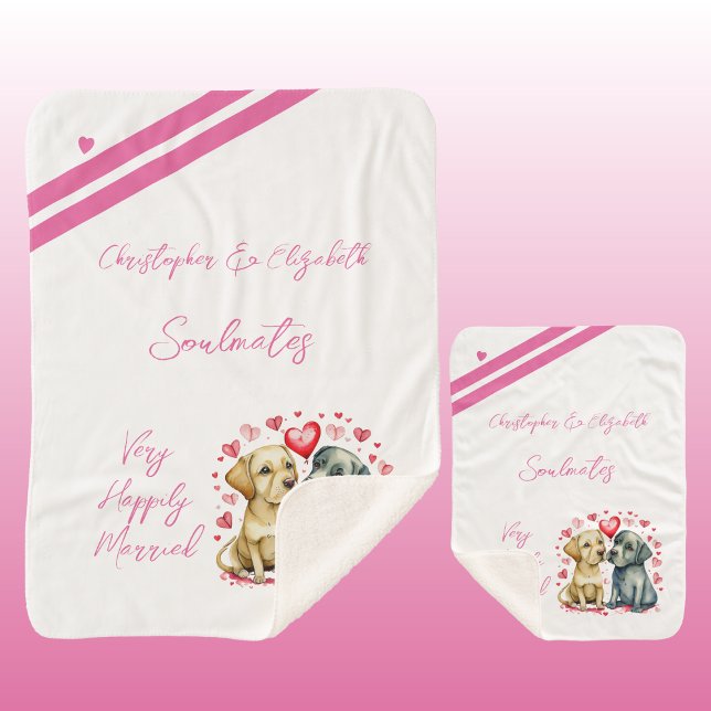 Couverture Sherpa Femme âmes mignonnes chiens anniversaire cadeau (Créateur téléchargé)