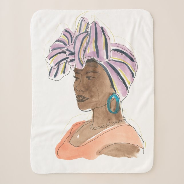 Couverture Sherpa Femme forte et belle (Devant)
