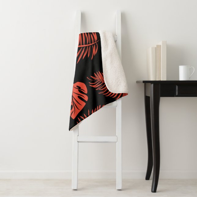 Couverture Sherpa Feuilles tropicaux 21 (En situation)