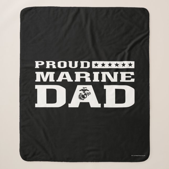 Couverture Sherpa Fier Marine Papa - Blanc (Devant)