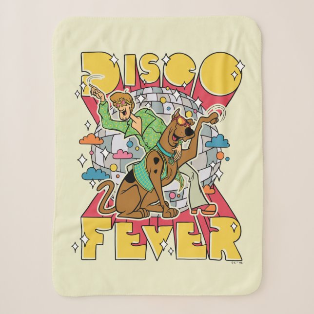 Couverture Sherpa Fièvre de Disco avec Scooby et Shaggy (Devant)