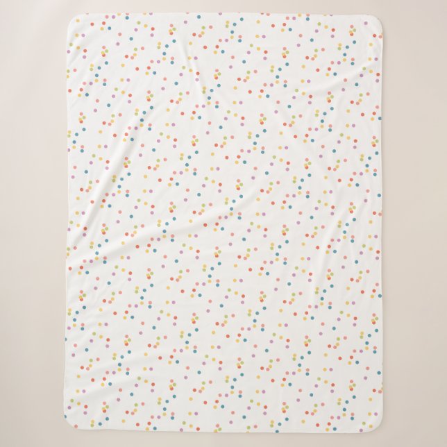 Couverture Sherpa Fille Confetti (Devant)