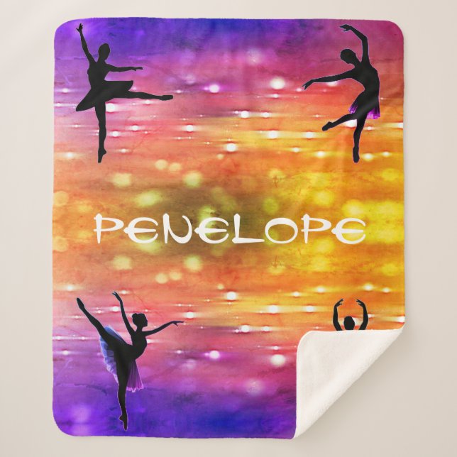 Couverture Sherpa Filles Danse Multicolore (Devant)