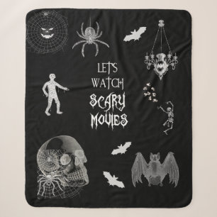 Couverture Sherpa Films d'horreur Halloween Sherpa Blanket