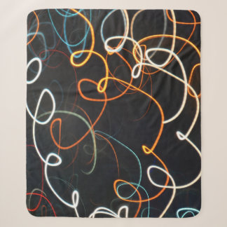 Couverture Sherpa Fils de Mouvement — Écharpe de laine Sherpa
