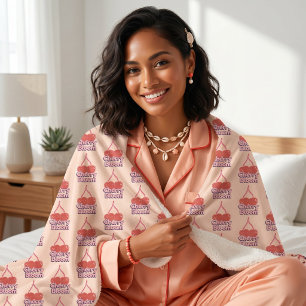 Couverture Sherpa Fleur de Cerisier