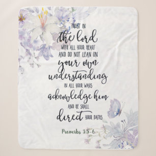 Couverture Sherpa Fleur de confiance dans le Seigneur