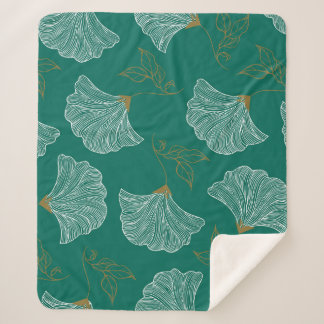 Couverture Sherpa Fleurs décoratives Motif
