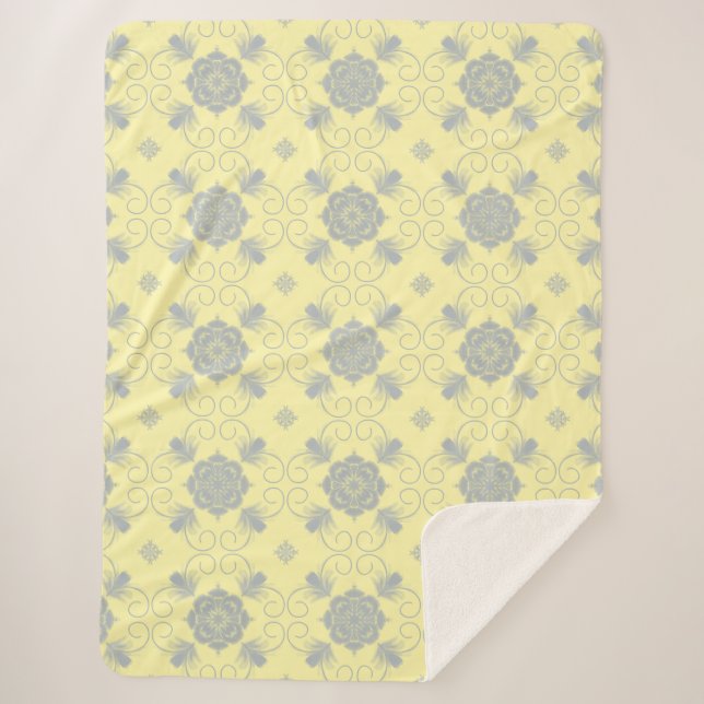 Couverture Sherpa Flora Royale Floral Art Blanket (Devant)