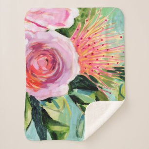 Couverture Sherpa Floral I