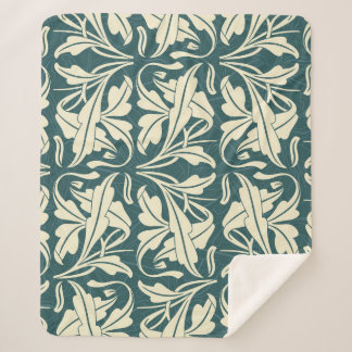 Couverture Sherpa Floral moderne : Design Motif élégant.