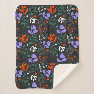 Couverture Sherpa Flore au crépuscule