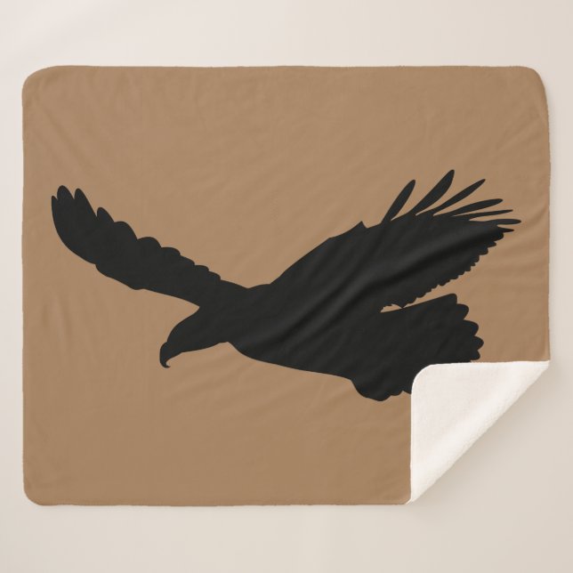Couverture Sherpa Flying Eagle Sherpa Blanket Choisissez la couleur (Devant (Horizontal))