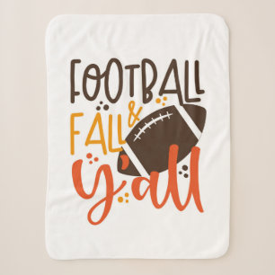 Couverture Sherpa Football Fall & Y'all