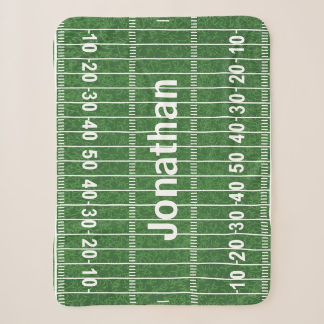 Couverture Sherpa Football Field Design Sherpa Blanket (Devant)