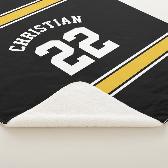 Couverture Sherpa Football Personnalisé Jersey Novelty Sport Thème (3/4)