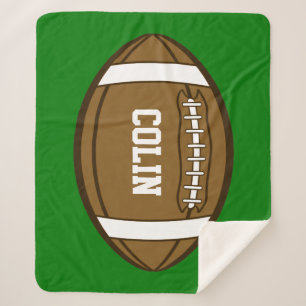 Couverture Sherpa Football personnalisé pour les garçons qui aiment