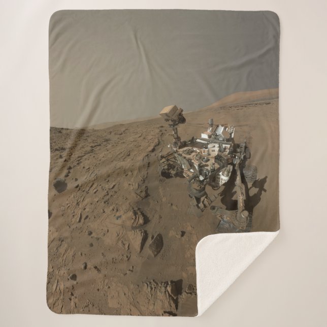 Couverture Sherpa Forage Mars Curiosity Red Martian Paysage (Devant)