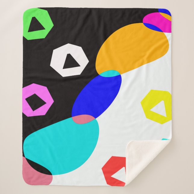 Couverture Sherpa Formes colorées (Devant)