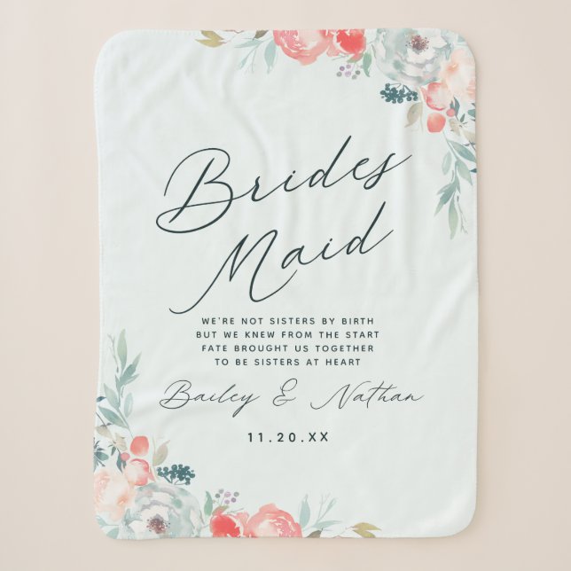 Couverture Sherpa Français Garden Floral Peony À Mes Marionnettes Ci (Devant)