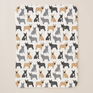 Couverture Sherpa French Bulldog - Choisissez votre couleur !