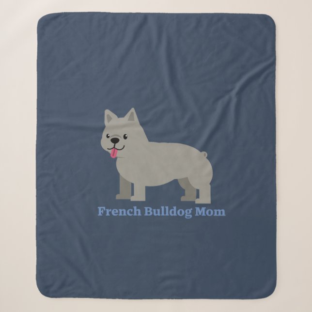 Couverture Sherpa French Bulldog Mom (Devant)