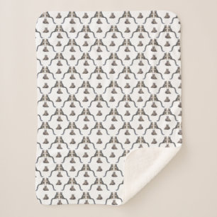 Couverture Sherpa Frénésie Léopard des Neiges