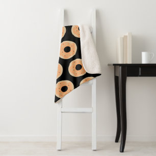 Couverture Sherpa Friandises Donut Poudrés de Confettis d'Halloween