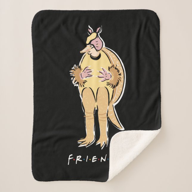 Couverture Sherpa FRIENDS™ | Armadillo de vacances (Devant)