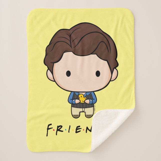Couverture Sherpa FRIENDS™ | Chandler Chibi (Devant)