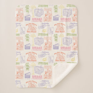 Couverture Sherpa FRIENDS™ Colorful Quotes Pattern