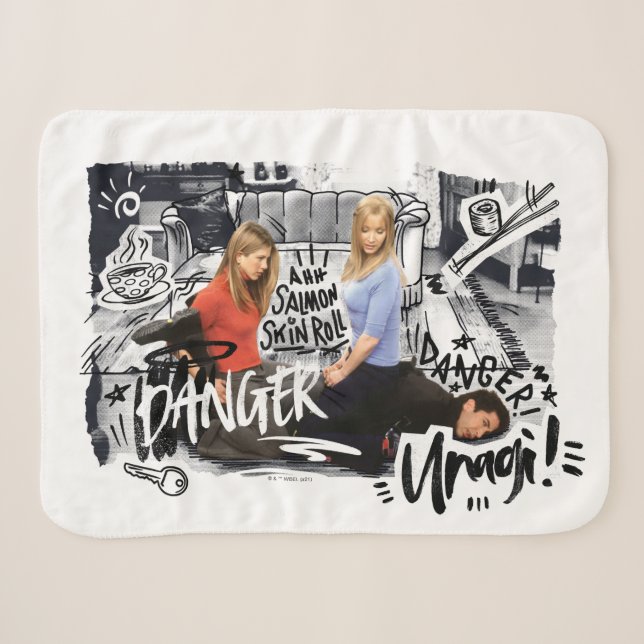 Couverture Sherpa FRIENDS™ | Danger ! Unagi ! (Devant (Horizontal))