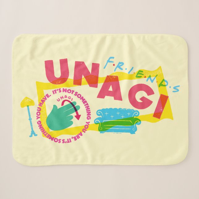 Couverture Sherpa FRIENDS™ Unagi (Devant (Horizontal))
