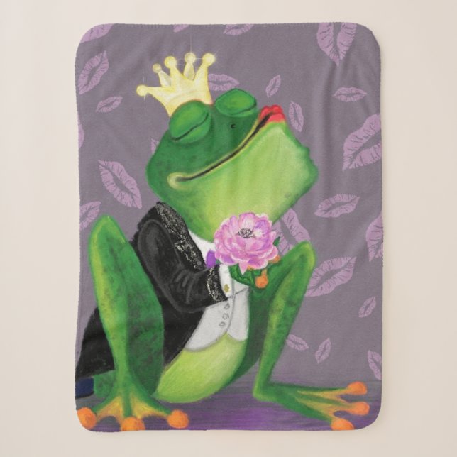Couverture Sherpa Frog Prince Baby Sherpa Blanket (Devant)