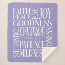 Fruitage personnalisé de l'esprit Sherpa Blanket