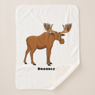 Couverture Sherpa Funny moose