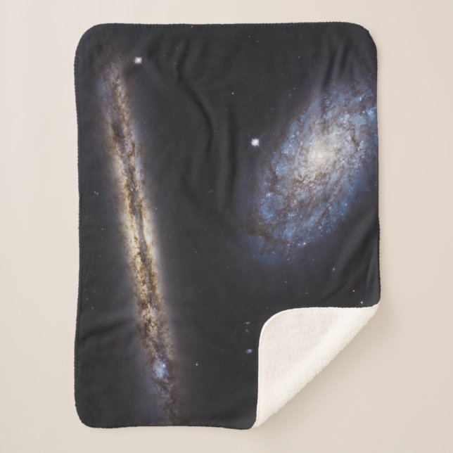Couverture Sherpa Galaxie Edge-On Ngc 4302 & Galaxie Tilted Ngc 4298 (Devant)