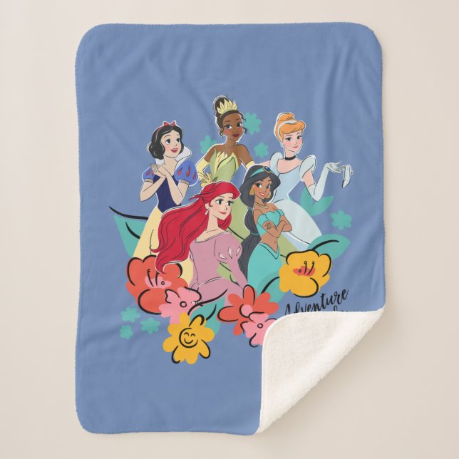 Couverture Sherpa Gals d'aventure Disney Princess (Devant)