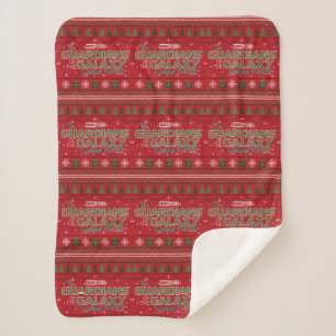 Couverture Sherpa Gardiens de la Galaxy Holiday Cross Stitch