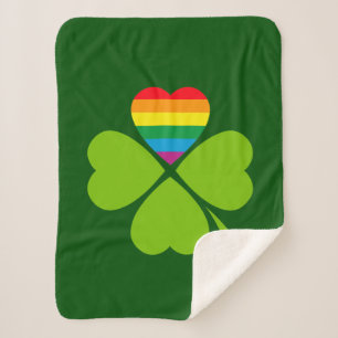 Couverture Sherpa Gay Lucky Clover