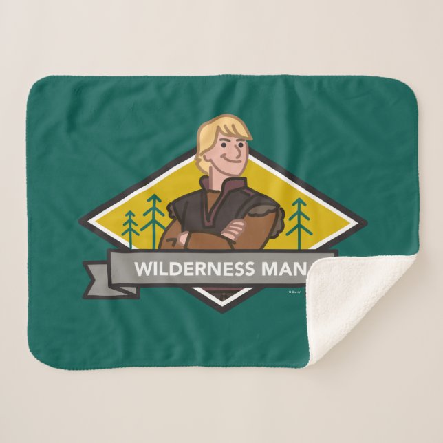 Couverture Sherpa Gelé 2| Kristoff - Homme sauvage (Devant (Horizontal))