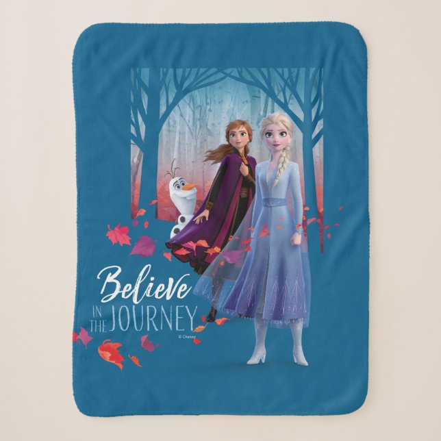 Couverture Sherpa Gelée 2 : Elsa, Anna, et Olaf| Croire (Devant)