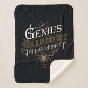 Couverture Sherpa Génie Milliardaire Philanthrope Graphique Orné